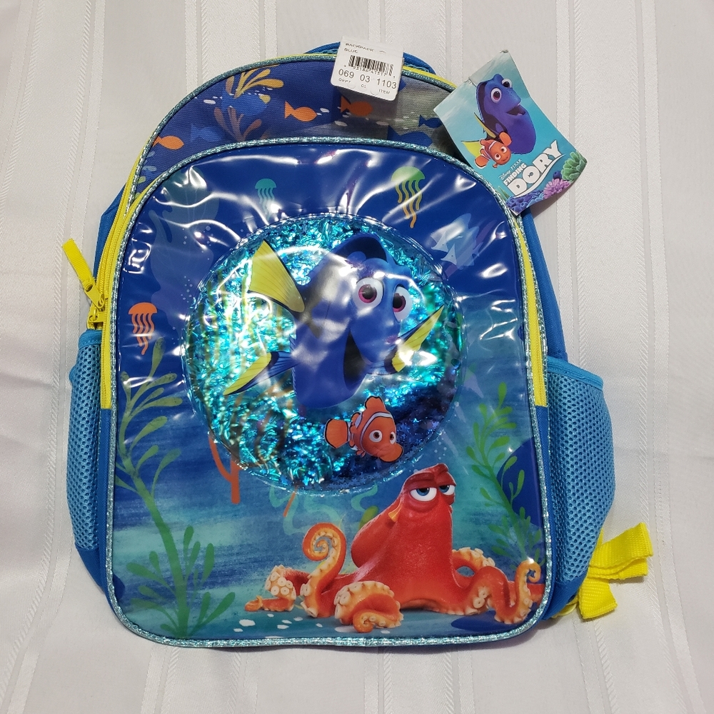 New Disney’s Pixar Finding Nemo Kids School Backpack Large 3D Pop Up Graphic 17”